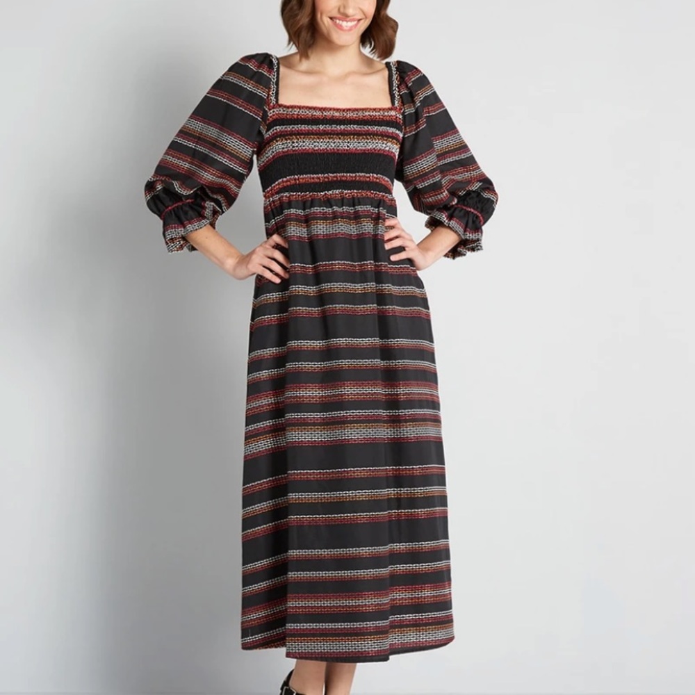 ModCloth Hutch Evermore Cottagecore Midi Dress